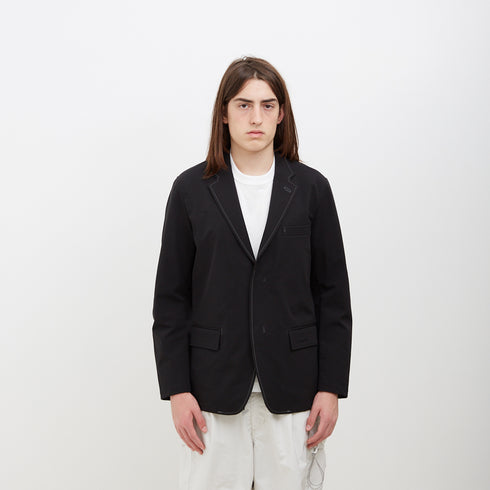 And Wander Plain Tailored Stretch Jacket Black 620433 Degli Uberti